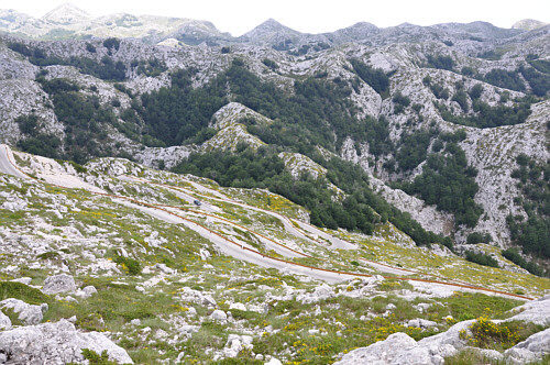 Droga Biokovska widziana ze szczyty Sv. Jure